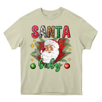 Mossy Santa baby Christmas Heavy Core Tee - NancyCooperArtShop