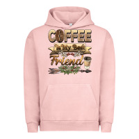 Pigment Salmon coffee is my best friend Urban Hoodie - BarkalooDesign