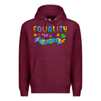 Burgundy Equality Is Beautiful Premium Hoodie - BundleAndBundleShop