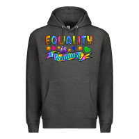 Charcoal Heather Equality Is Beautiful Premium Hoodie - BundleAndBundleShop