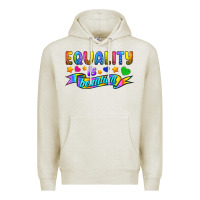 Oatmeal Heather Equality Is Beautiful Premium Hoodie - BundleAndBundleShop