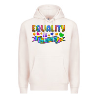 Pale Pink Equality Is Beautiful Premium Hoodie - BundleAndBundleShop