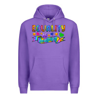 Purple Equality Is Beautiful Premium Hoodie - BundleAndBundleShop