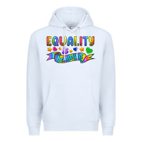 White Equality Is Beautiful Premium Hoodie - BundleAndBundleShop