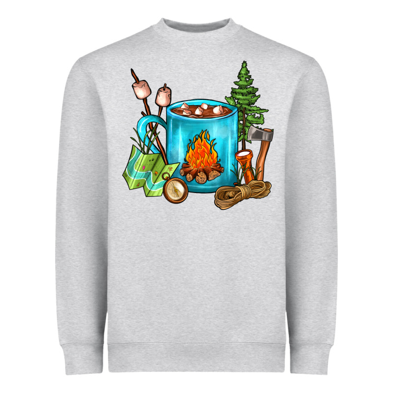 Camping Coffee Heavyweight Sweatshirt by FaDigitalArtStudio | Teevron