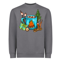 Storm Camping Coffee Heavyweight Sweatshirt - FaDigitalArtStudio