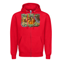 Red hey there pumpkin Zipper Hoodie - BundleAndBundleShop