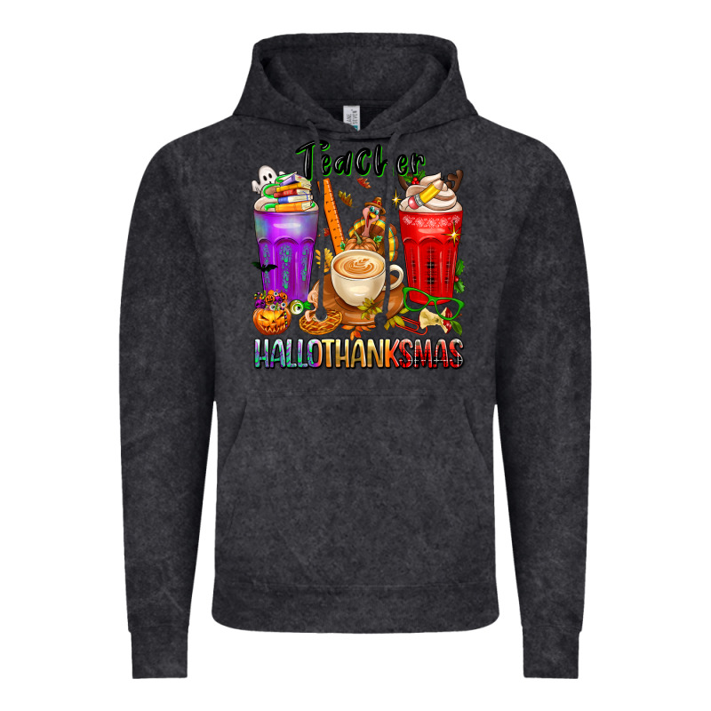 Hallothanksmas Teacher Vintage Hoodie by texasbilliewilder | Teevron