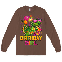Chestnut 3rd birthday girl t rex pink Long Sleeve Tee - CowGirlArtShop