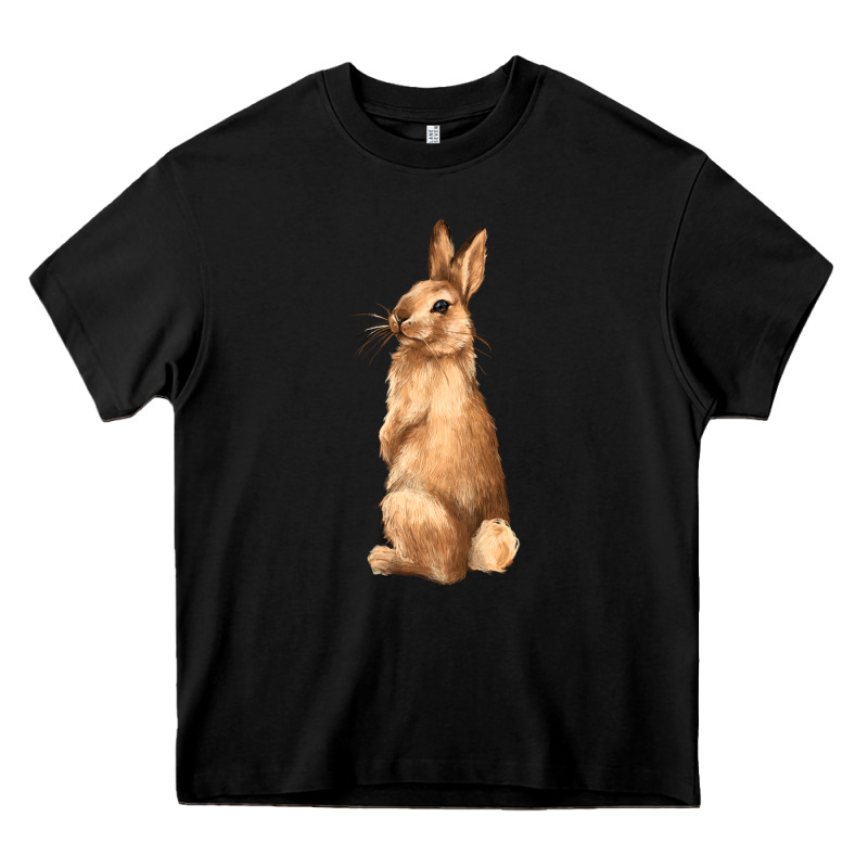 Bunny Heavy Core Tee by NancyCooperArtShop | Teevron