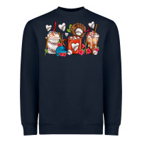 Navy Baseball Coffee Cups Heavyweight Sweatshirt - FaDigitalArtStudio