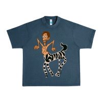 Midnight Navy zebra in america doodle Urban Heavy Tee - tuanDangUi