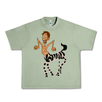 Oil Green zebra in america doodle Urban Heavy Tee - tuanDangUi