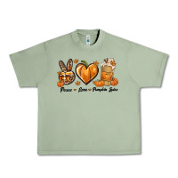 Oil Green Peace Love Pumpkin Spice Urban Heavy Tee - texasbilliewilder
