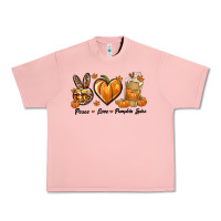 Salmon Peace Love Pumpkin Spice Urban Heavy Tee - texasbilliewilder