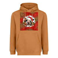 Meerkat christmas cow Heavyweight Hoodie - LillyAllenDesigns