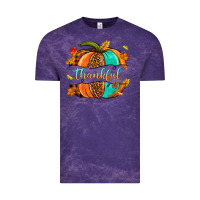 Cloud Purple pumpkin thankful Vintage Tee - NancyCooperArtShop