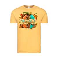 Vintage Mustard pumpkin thankful Vintage Tee - NancyCooperArtShop