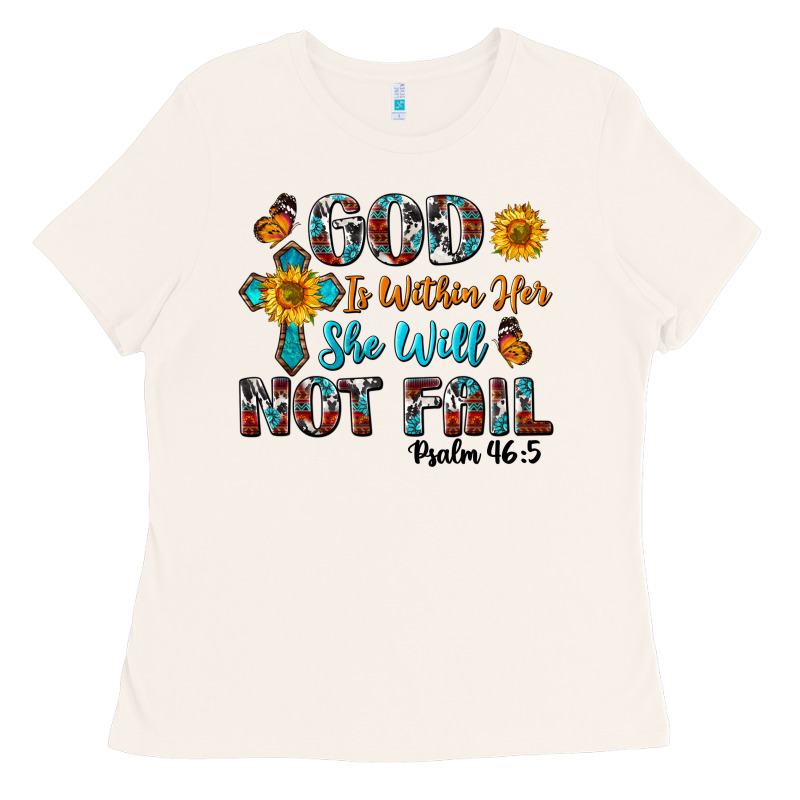 God Is Within Her She Will Not Fail Ladies Tee by BundleAndBundleShop | Teevron