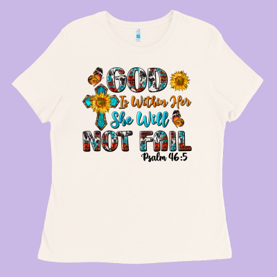 God Is Within Her She Will Not Fail Ladies Tee Designed By Bundleandbundleshop
