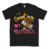 Black counting my blessings afro hands Classic Tee - RanaPortraitStore