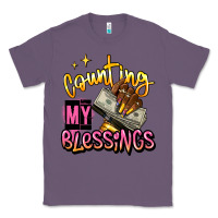 Lavender counting my blessings afro hands Classic Tee - RanaPortraitStore