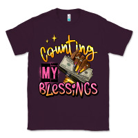 Plum counting my blessings afro hands Classic Tee - RanaPortraitStore