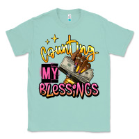Seafoam counting my blessings afro hands Classic Tee - RanaPortraitStore
