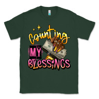 Sports Green counting my blessings afro hands Classic Tee - RanaPortraitStore