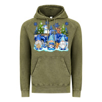 Vintage Olive snow gnome truck Vintage Hoodie - texasbilliewilder