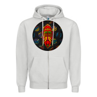 African Masks Round Earrings 2 Zipper Hoodie | Teevron