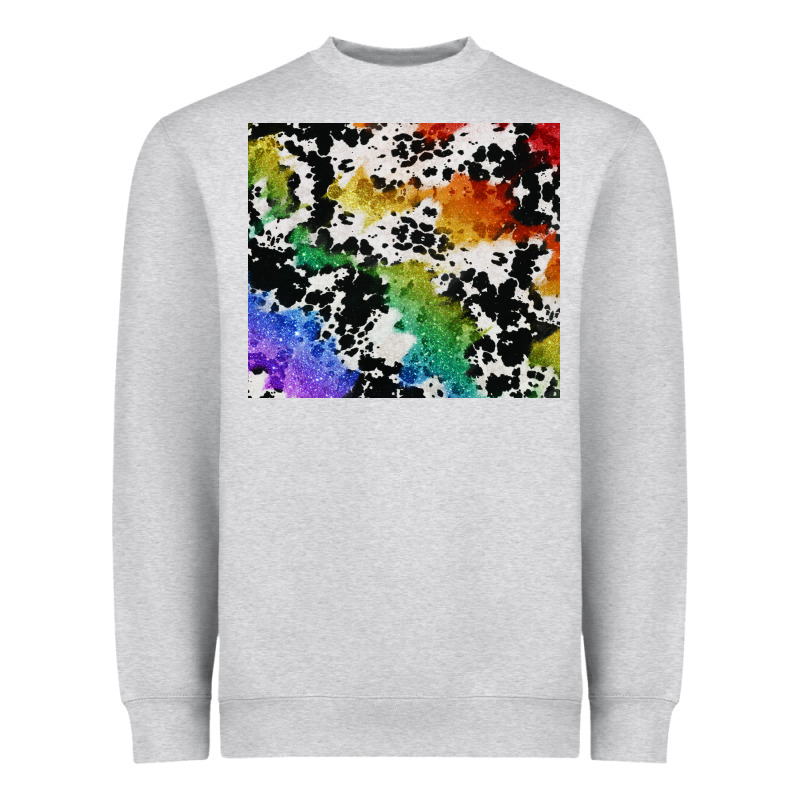 Rainbow Pride Cowhide Tumbler Heavyweight Sweatshirt by FaDigitalArtStudio | Teevron