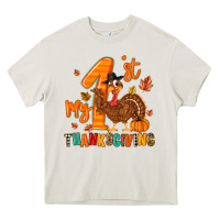 Cream my first thanksgiving Heavy Core Tee - MaliasSmallBusiness