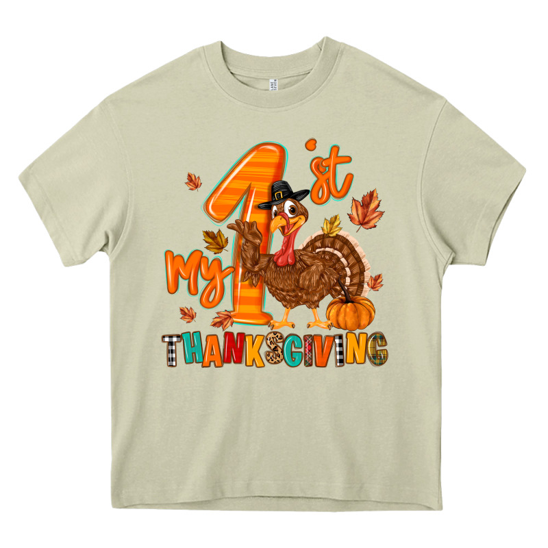 My First Thanksgiving Heavy Core Tee by MaliasSmallBusiness | Teevron