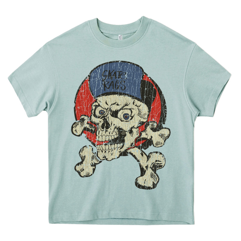 Skate Rags Skull & Crossbones Heavy Core Tee by tuanDangUi | Teevron