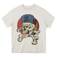 Cream skate rags skull & crossbones Heavy Core Tee - tuanDangUi