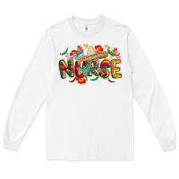 White cinco de mayo nurse Long Sleeve Tee - CowGirlArtShop