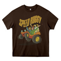 Chocolate Brown speed buggy Heavy Core Tee - tuanDangUi
