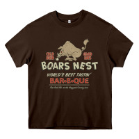 Chocolate Brown the boars nest Heavy Core Tee - tuanDangUi