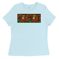 Baby Blue oh holy night Ladies Tee - BundleAndBundleShop