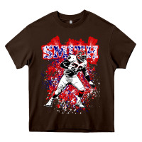 Chocolate Brown bruce smith Heavy Core Tee - tuanDangUi