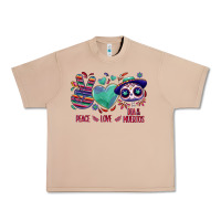 Burro Peace love dia de los muertos Urban Heavy Tee - NancyCooperArtShop