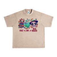 French Oak Peace love dia de los muertos Urban Heavy Tee - NancyCooperArtShop