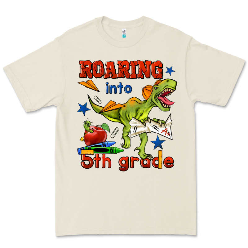 Roaring Into 5th Grade Premium Tee by BundleAndBundleShop | Teevron