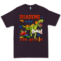 Plum roaring into 5th grade Premium Tee - BundleAndBundleShop