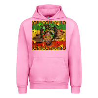 Fuchsia Pink juneteenth black women  tumbler Urban Hoodie - BarkalooDesign