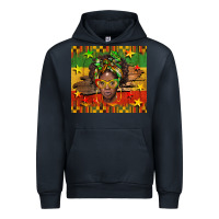 Navy juneteenth black women  tumbler Urban Hoodie - BarkalooDesign