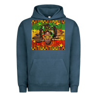 Pigment Midnight Navy juneteenth black women  tumbler Urban Hoodie - BarkalooDesign
