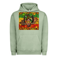 Pigment Oil Green juneteenth black women  tumbler Urban Hoodie - BarkalooDesign