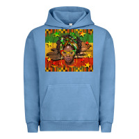 Pigment Pebble Blue juneteenth black women  tumbler Urban Hoodie - BarkalooDesign